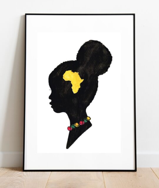 African Girl Art Print