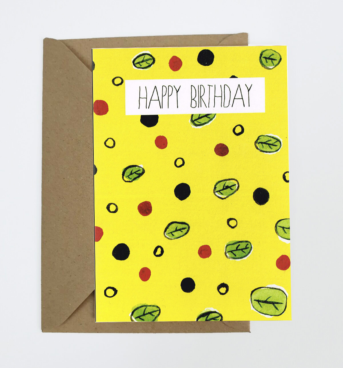 CITRUS LEAF BIRTHDAY CARD