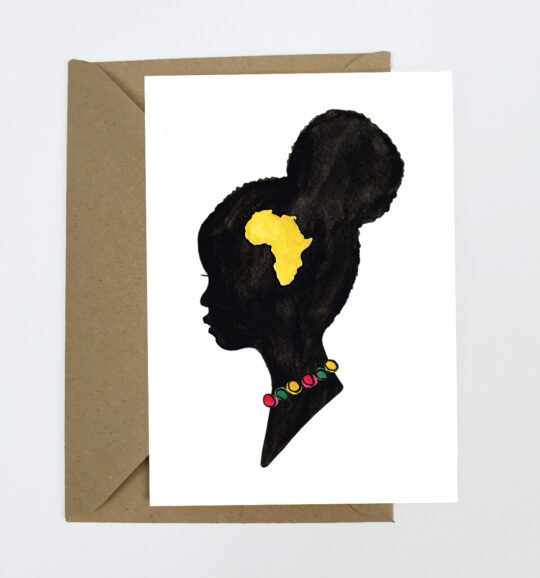 African Girl Greeting Card