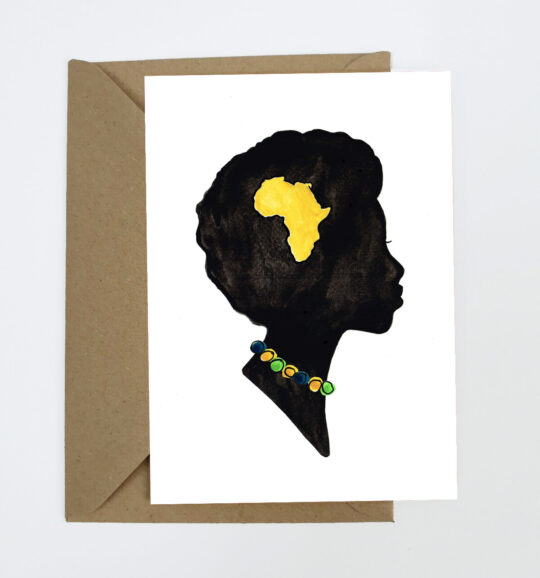 African Woman Greeting Card