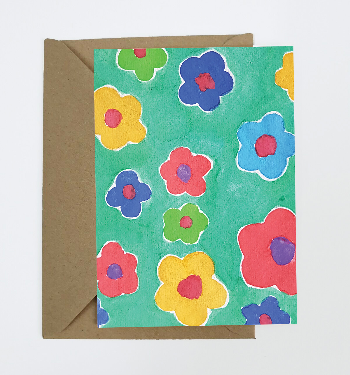 Floral Daisy Greeting Card