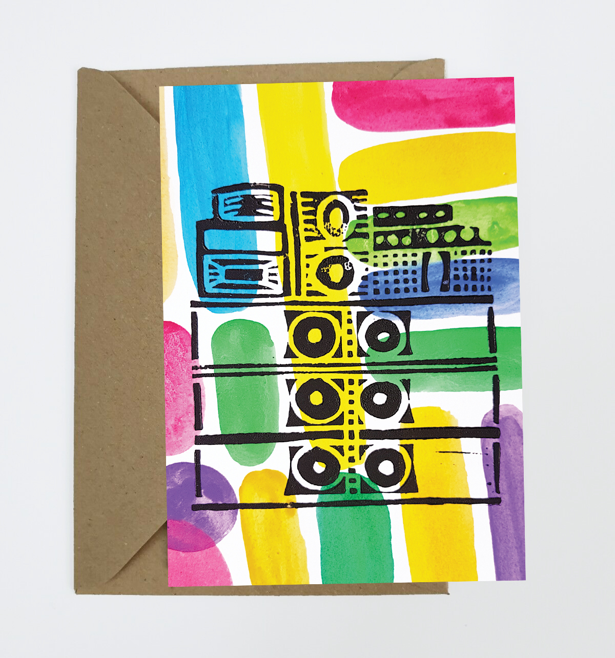 Sound System Greeting Card