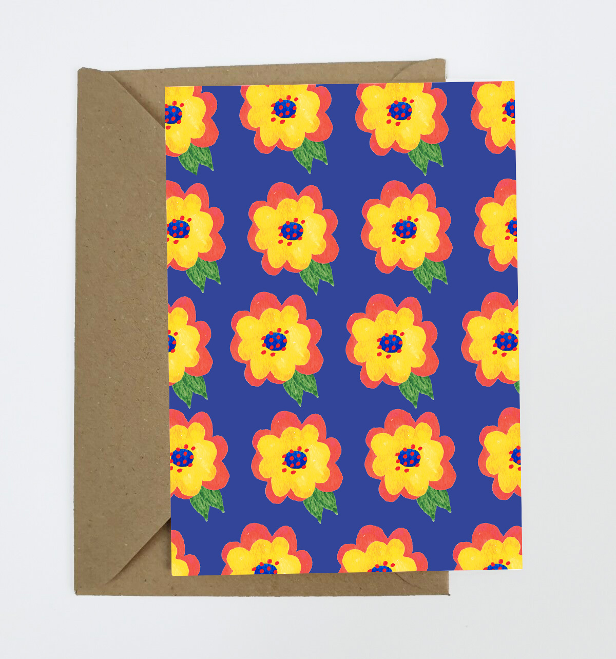 Flower Bomb Greeting Card