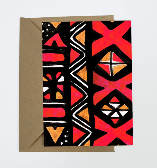 Mud Cloth Greeting Card