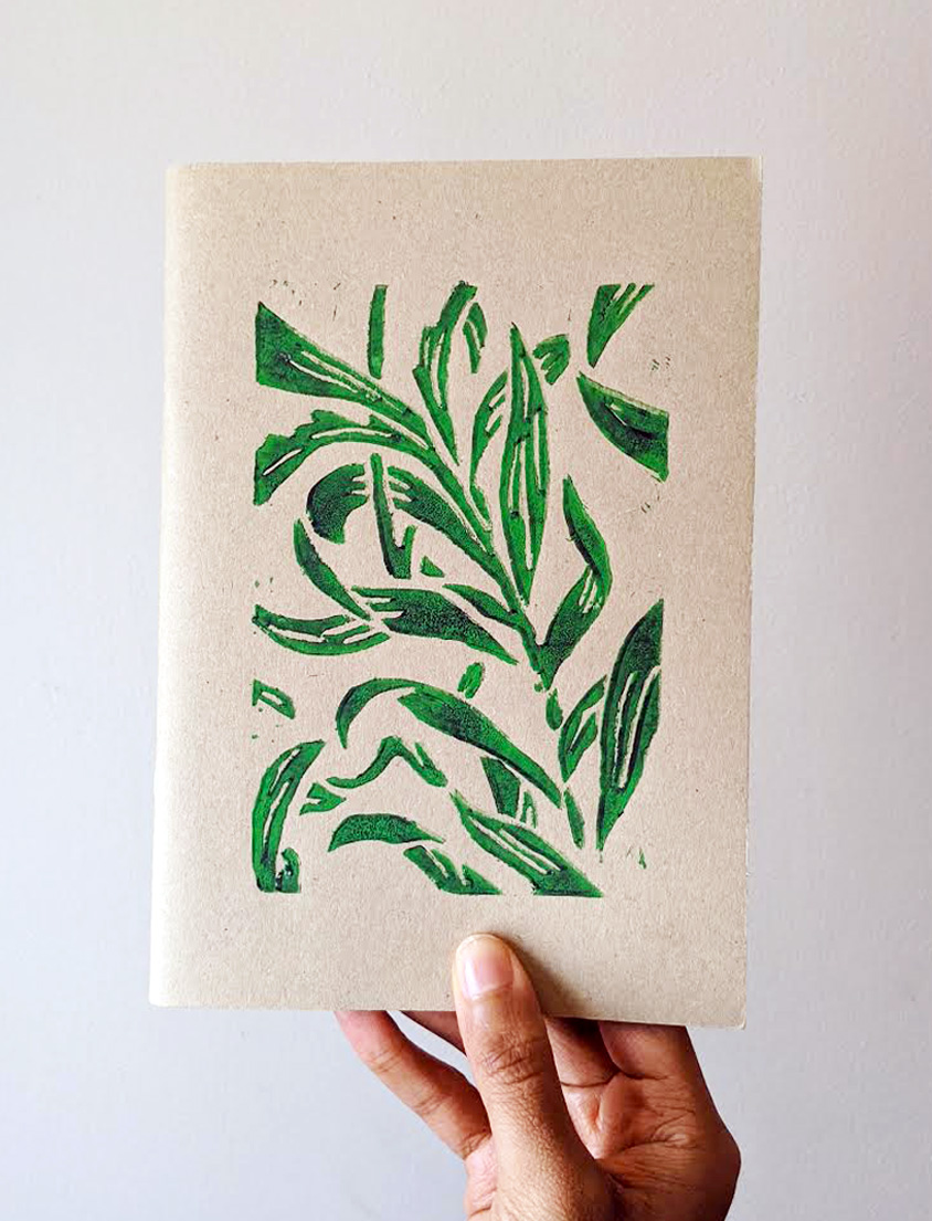 Green Vine Leaves Sketchbook