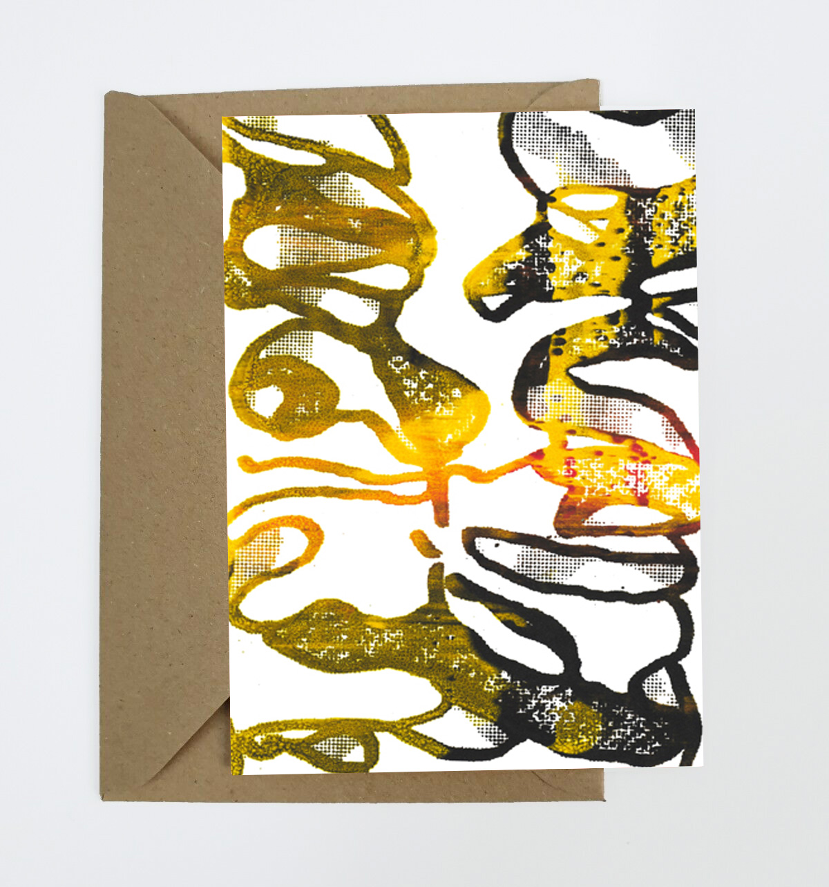 Scorched metal Greeting Card