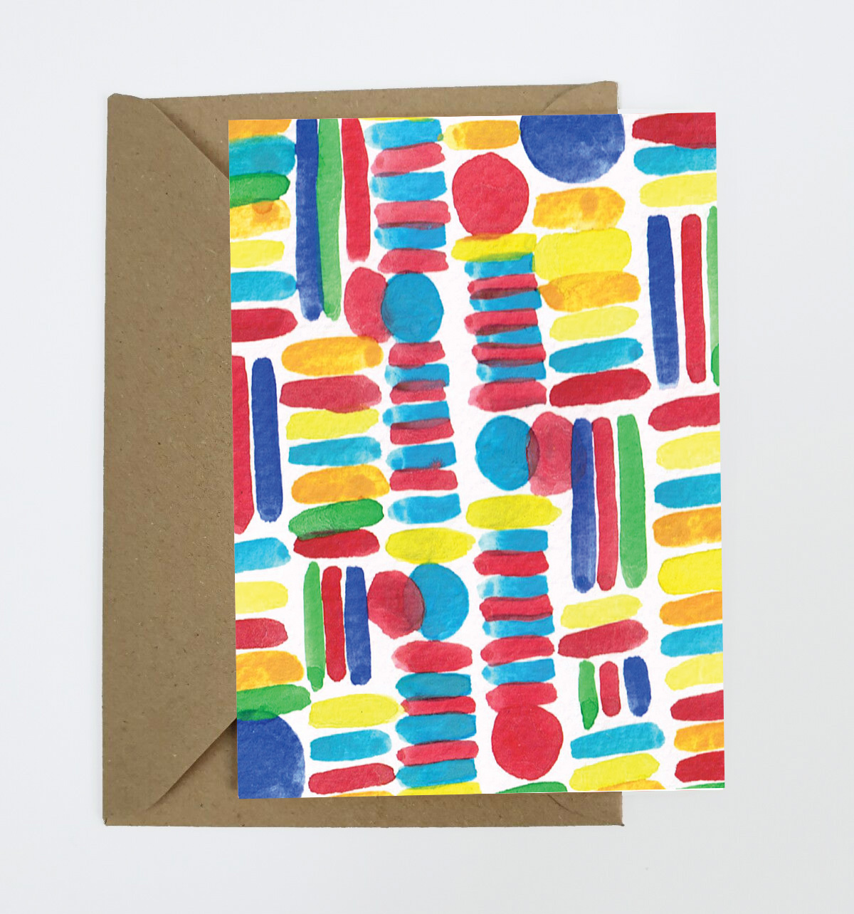 Stripes and Spots Greeting Card